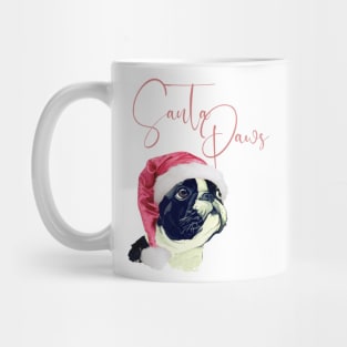 Frenchie Santa Paws Mug